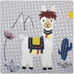 THERALINE Stillkissenbezug 190x40 -143- "Lama" Knistertier