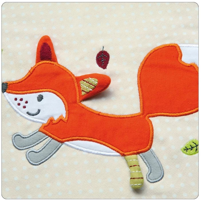 THERALINE Stillkissenbezug 190x40 -27- "Fuchs" Knistertier