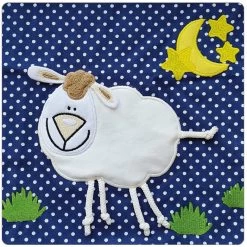 THERALINE Stillkissenbezug 190x40 -28- "Schaf" Knistertier