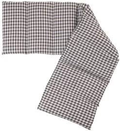 Körnerkissen 8-Kammer 75x20cm, Braun-weiß