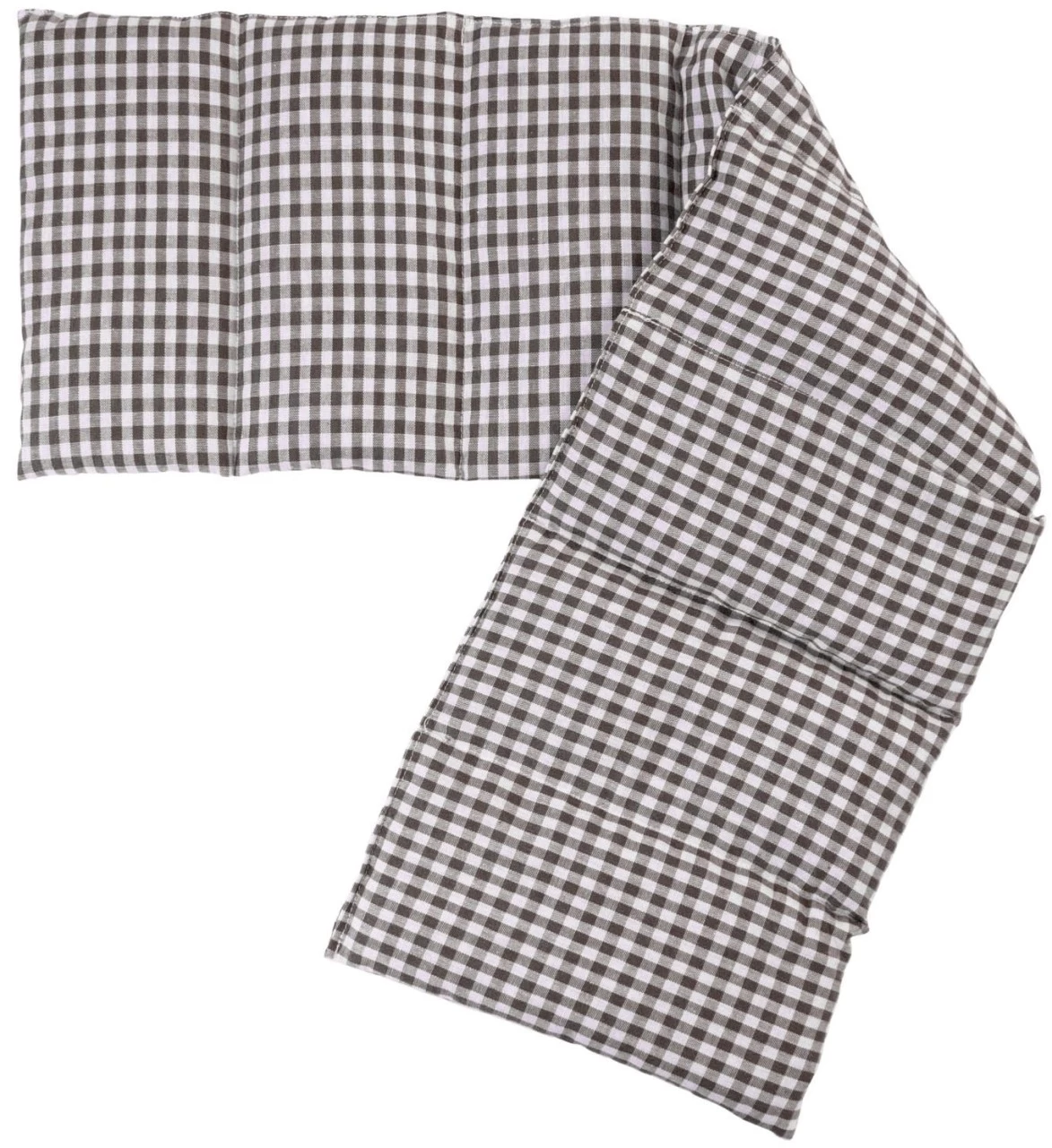 Körnerkissen 8-Kammer 75x20cm, Braun-weiß