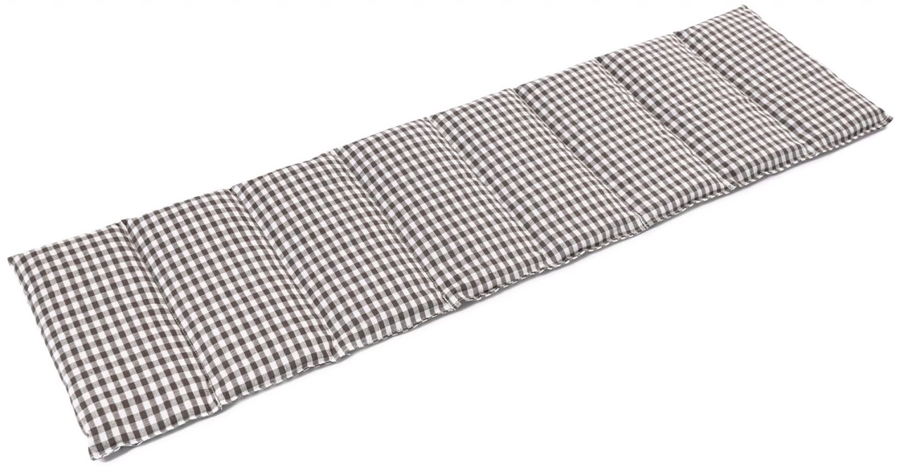 Körnerkissen 8-Kammer 75x20cm, Braun-weiß – Bild 3