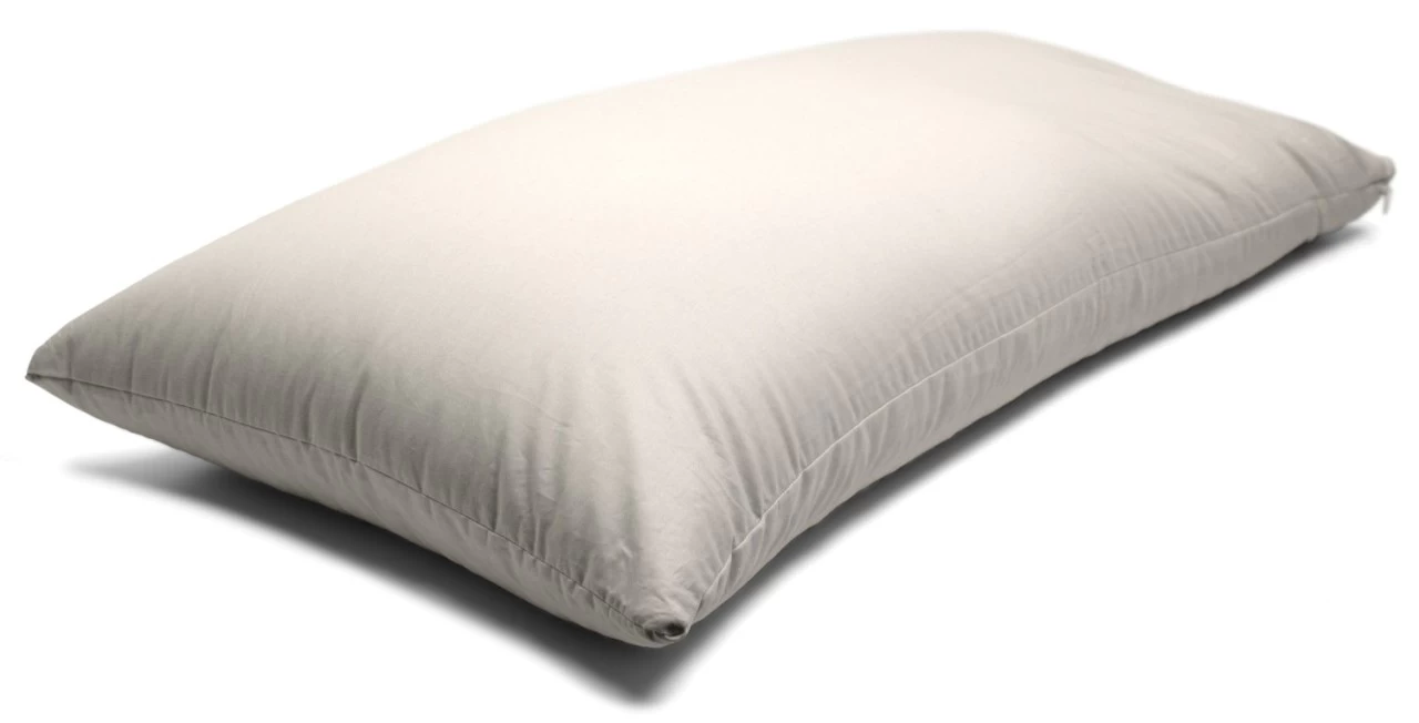 Kopfkissen Mit Zirbe + Hohlfaser 40x80cm Bio-Perkal - Doppelkammer – Bild 5