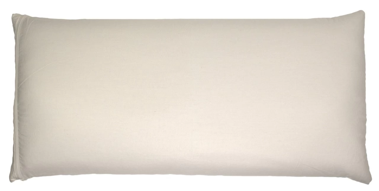 Kopfkissen Mit Zirbe + Hohlfaser 40x80cm Bio-Perkal - Doppelkammer – Bild 4