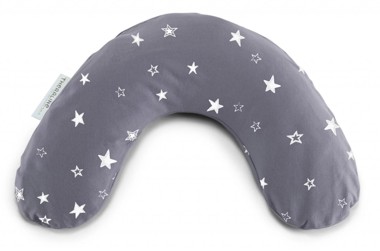 THERALINE Bezug Für Nackenkissen 100x21cm (106) Sternenhimmel Grau