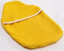 Wärmflaschenbezug Kompakt Frottee Gelb