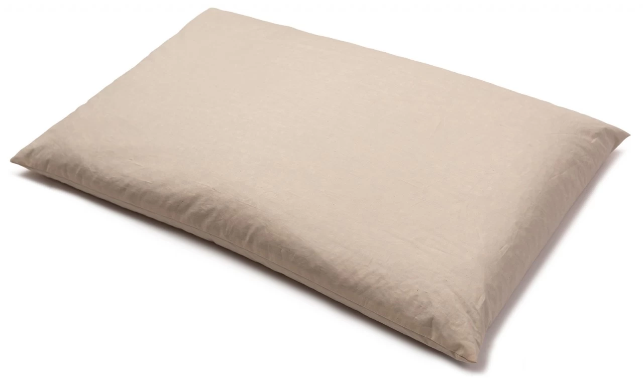 Bio-Bio Dinkelspelzkissen 40x60cm Bio-Perkal Natur Direkt Befüllt – Bild 6