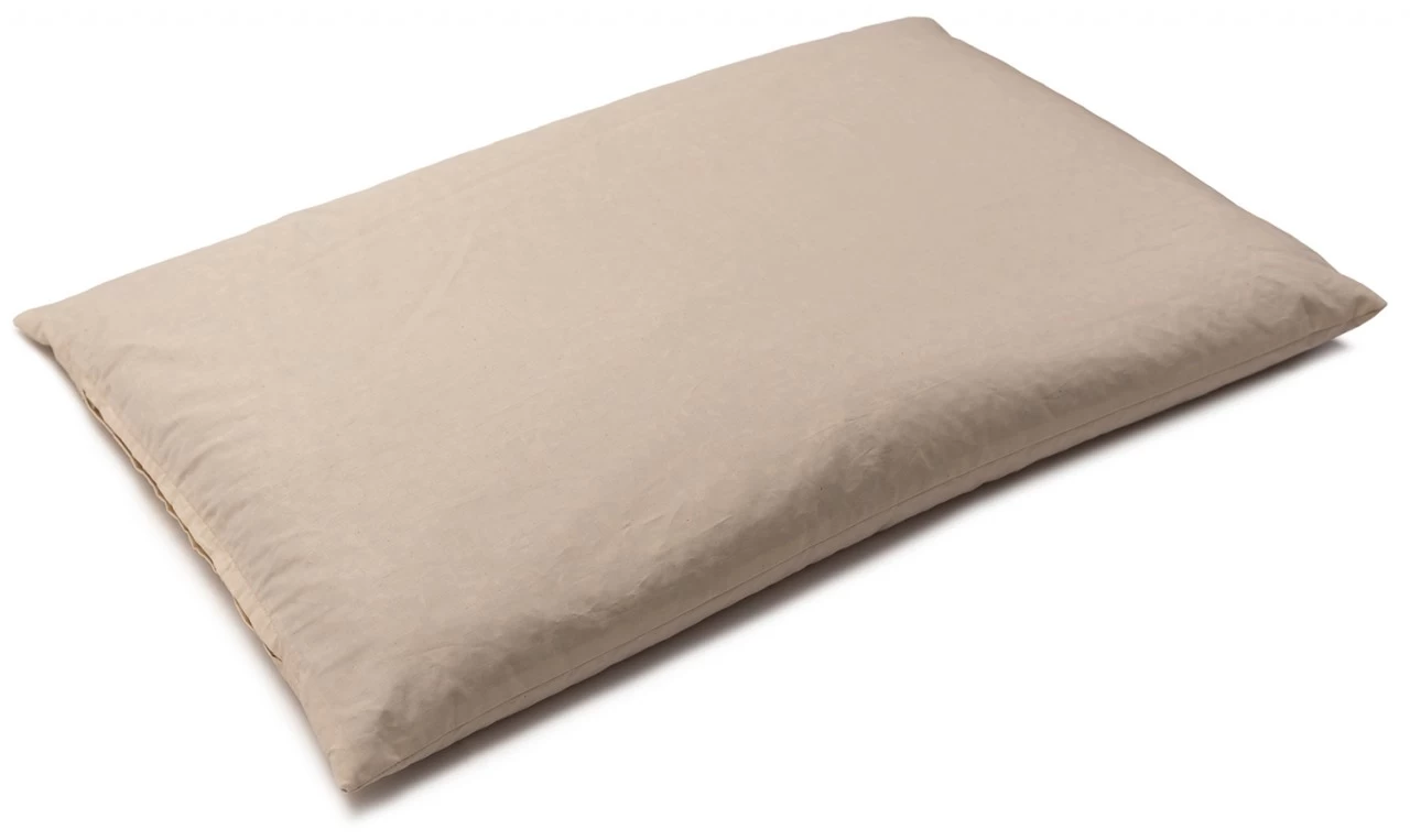 Bio-Bio Dinkelspelzkissen 40x60cm Bio-Perkal Natur Direkt Befüllt – Bild 4