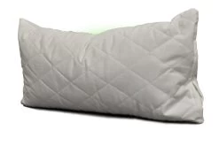 Bio-Dinkelspelzkissen 20x40cm Mit RV Steppware Weiß