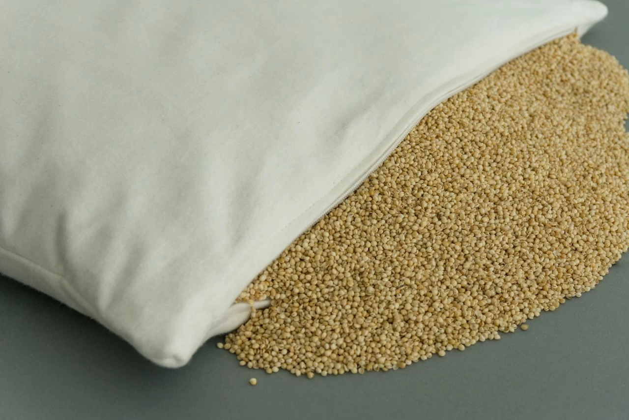 Bio-Bio Hirsekissen 40x80cm Bioflanell Direkt Befüllt