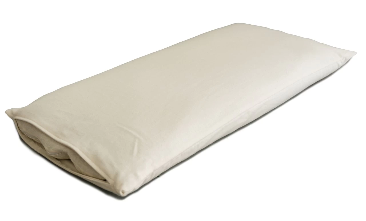 Bio-Bio Dinkelspelzkissen 40x80cm Bioflanell Mit Zusätzlichem Inlett