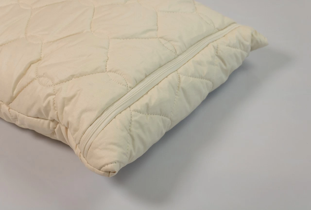 Bio-Bio Dinkelspelzkissen Komfort-extra 40x80cm Bio-Steppware Direkt Befüllt – Bild 3