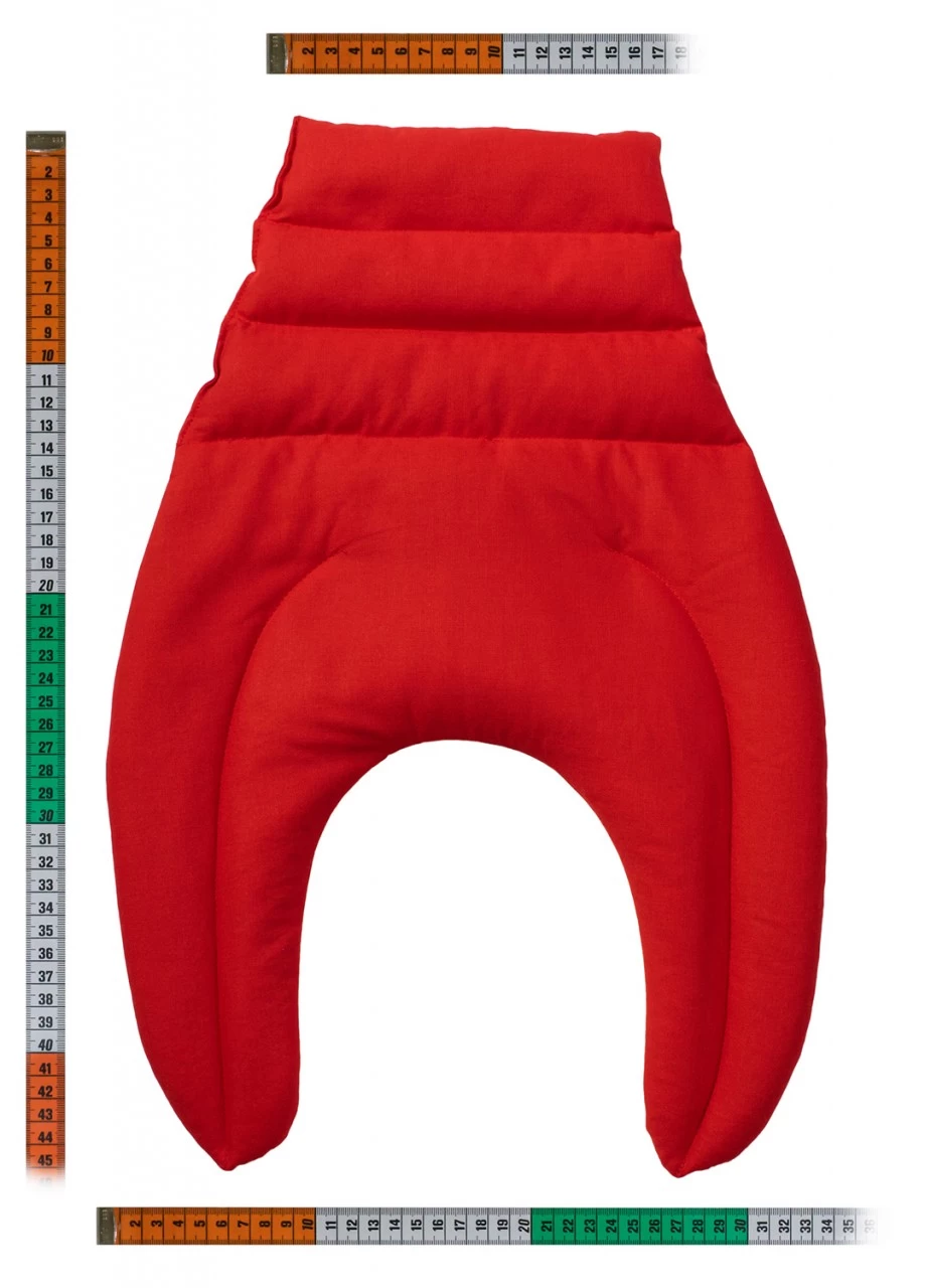 Nackenhörnchen Mit Rückenteil, Kirschrot – Bild 3