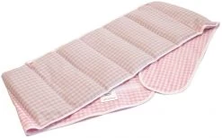 7-Kammer Kissen Mit Klettverschluss, Bio-Stoff Rosa-weiß