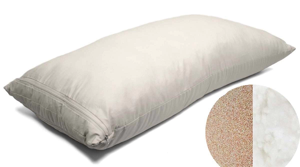 Bio-Hirseschalen + Hohlfaser 40x80cm Bio-Perkal - Doppelkammer