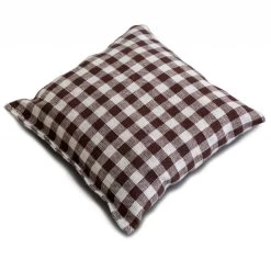 Zirbenkissen 9x9cm Braun-weiß