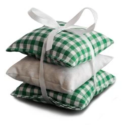 Geschenkset 9x9cm - Duftkissen Heublumen 3er Set