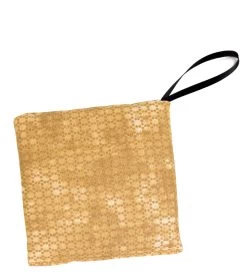 Kräuterkissen "8-Kräuter" 12x12 + Aufhänger Batik-gold