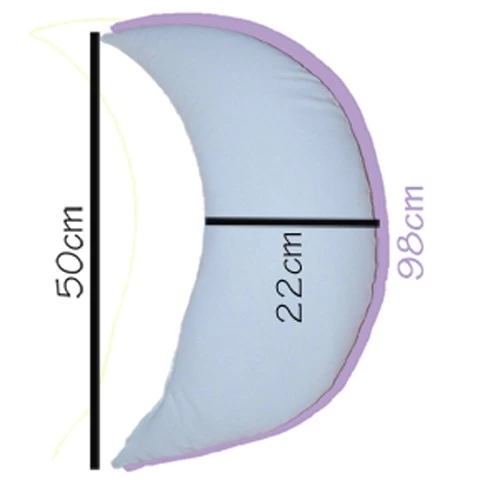 Bezug Für Halbmond Ca. 50cm Braun-weiß – Bild 5