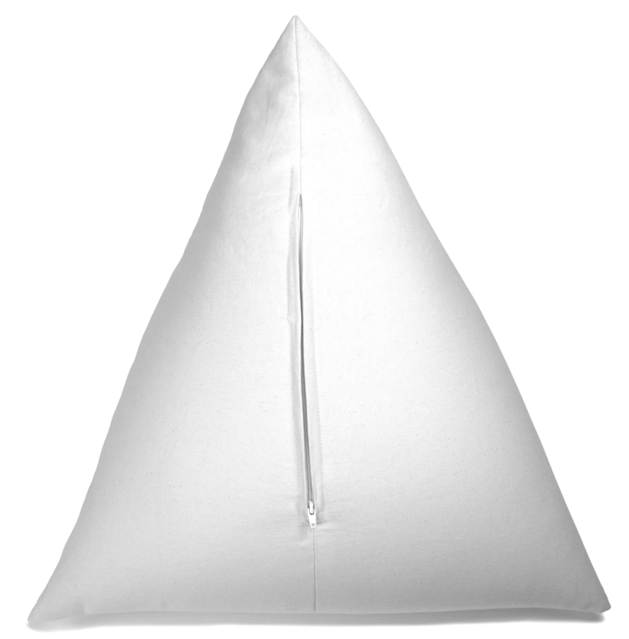 Inlett Dreieckskissen 50x50x50cm, Köper Weiß – Bild 2