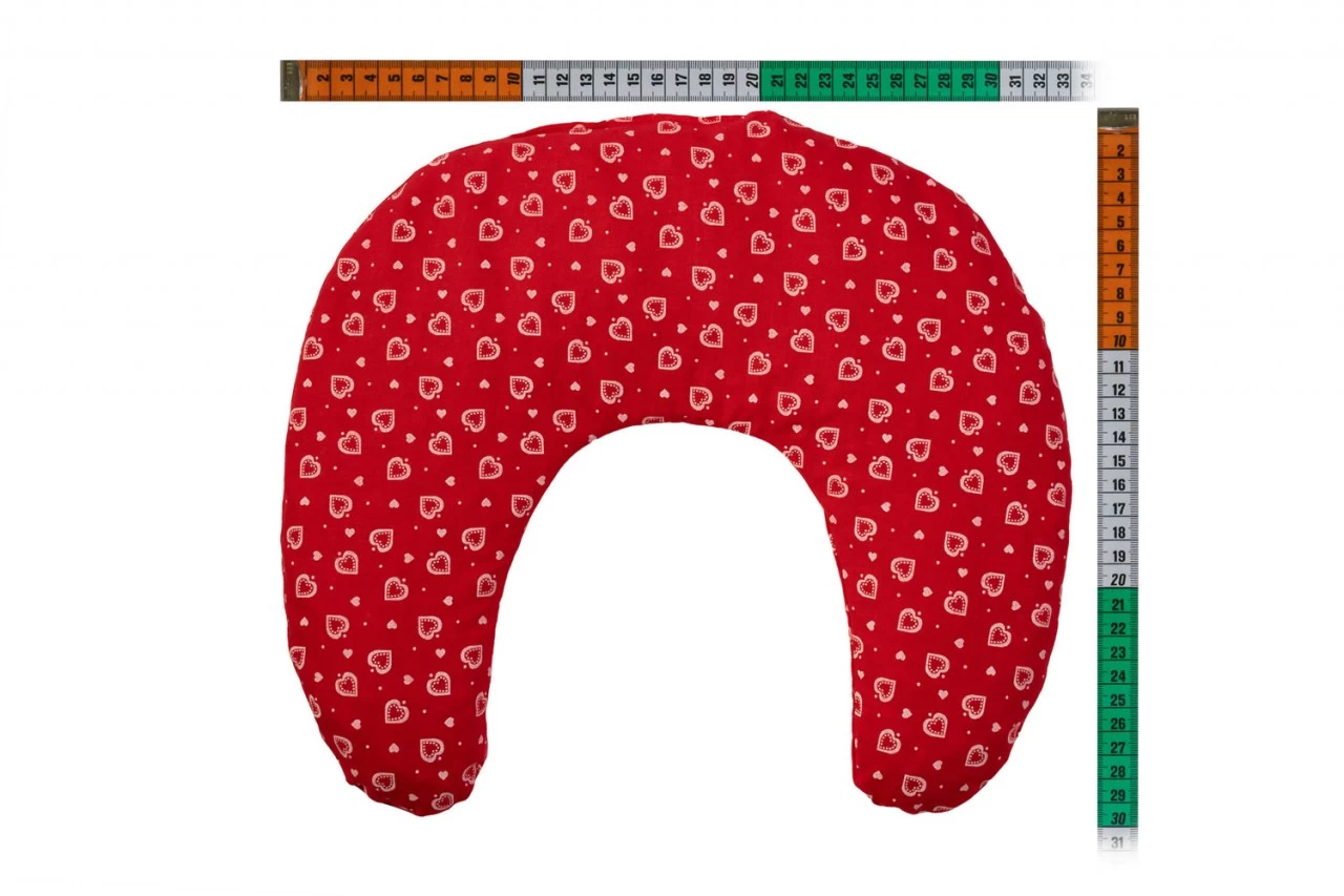 Nackenhörnchen 30x33, Herzen-rot – Bild 6