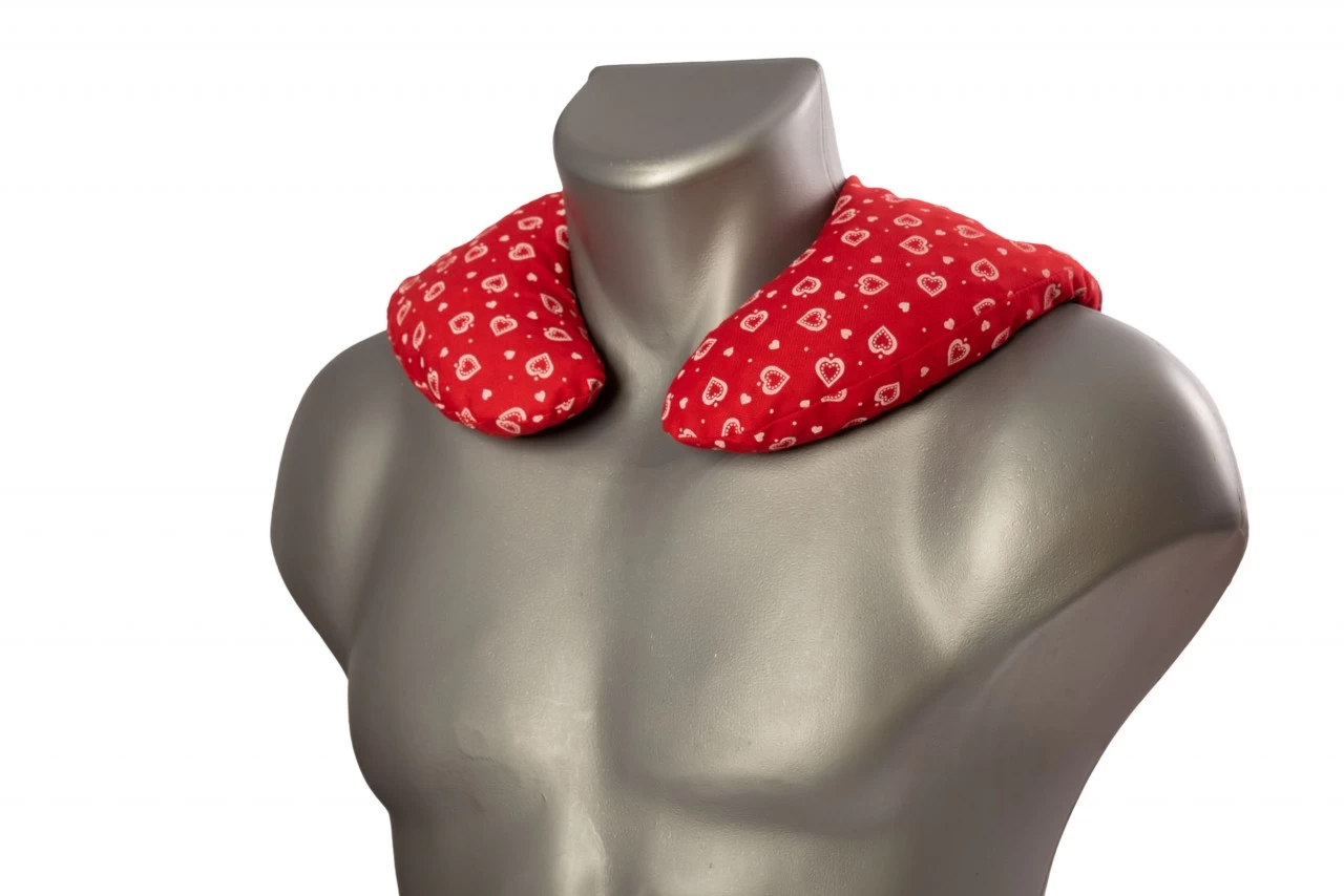 Nackenhörnchen 30x33, Herzen-rot – Bild 3