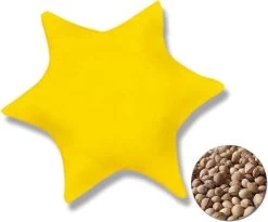 THERALINE Kirschkernkissen Stern Sonnengelb Ca. Ø 25cm