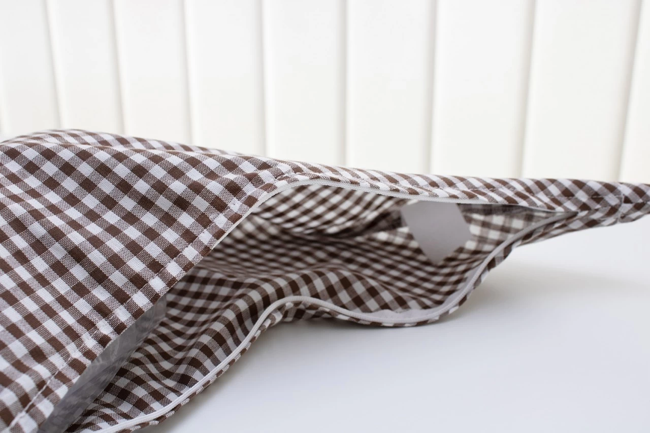 Bezug Für Halbmond Ca. 50cm Braun-weiß – Bild 2