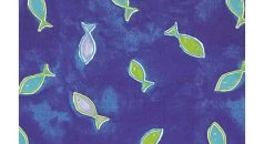 THERALINE Kissenbezug 57x28cm Fische Blau (48)