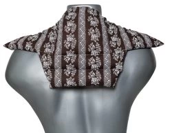 Nackenkissen Komfort 5-Kammer, Blumen Braun