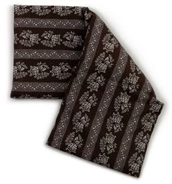 Körnerkissen 3-Kammer 50x20cm, Blumen Braun