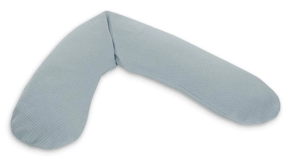 THERALINE Stillkissenbezug 190x40 -184- "Nebelblau" - Feinstrick – Bild 3