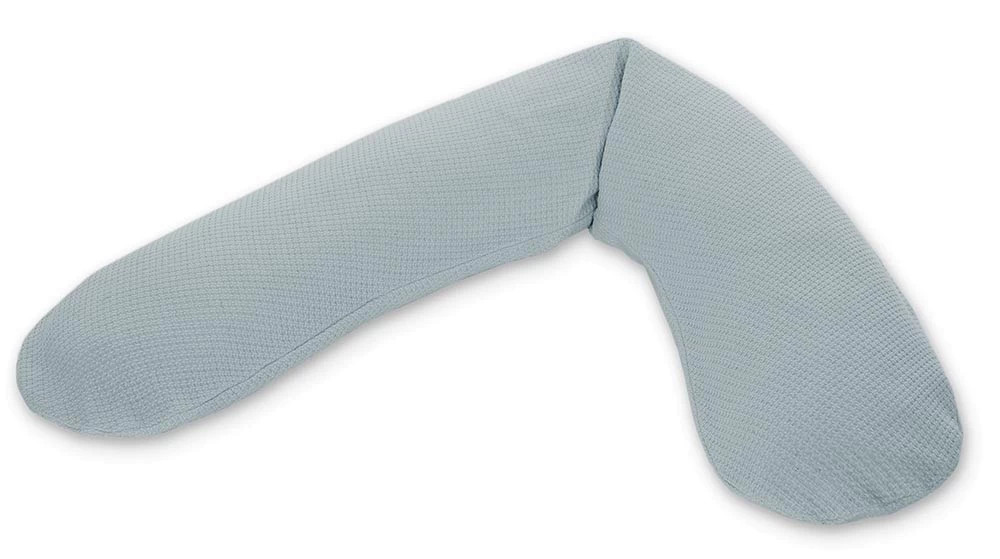 THERALINE Stillkissenbezug 190x40 -184- "Nebelblau" - Feinstrick – Bild 2