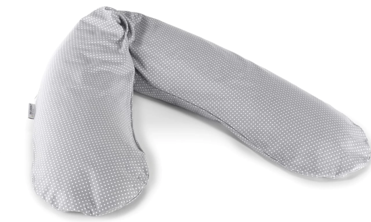 THERALINE Stillkissenbezug 190x40 -33- Punkte Grau – Bild 2