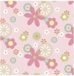 THERALINE -> Stillkissenbezug 190x40 -58- Retroblume Rosa