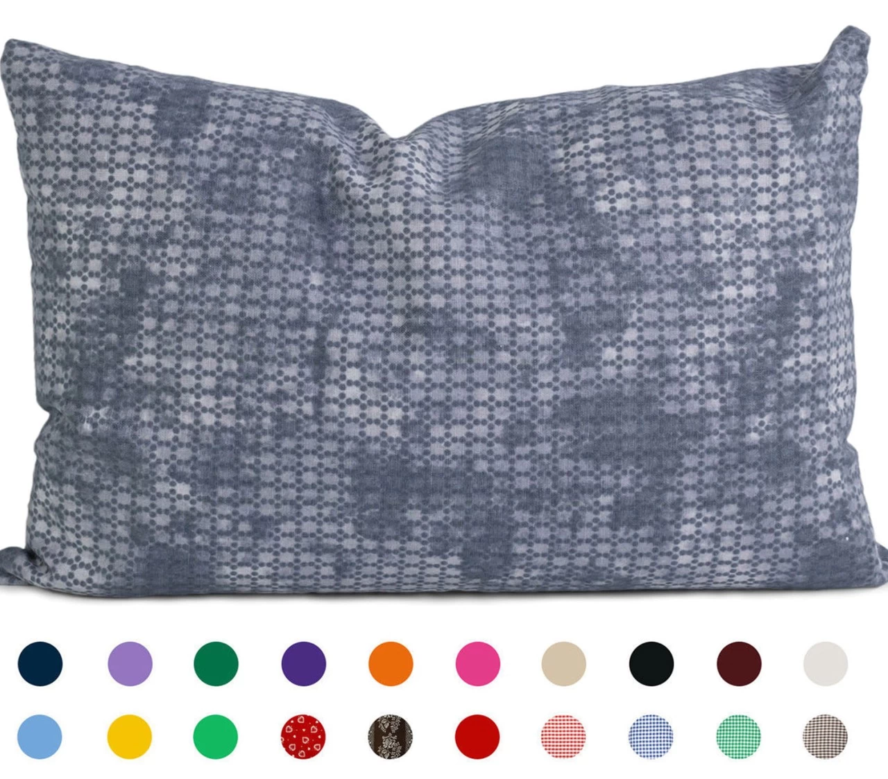 Thymiankissen 30x20 Inlett + Bezug Used-look Grau-blau