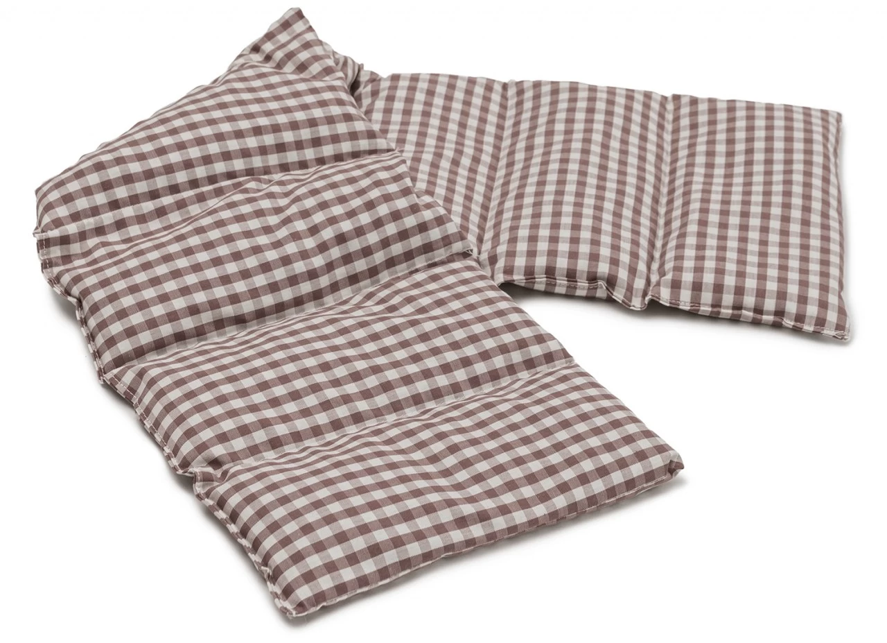 Körnerkissen 8-Kammer 75x20cm, Braun-weiß – Bild 7