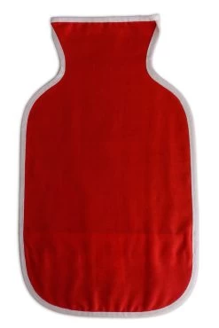 Wärmflaschenbezug Bio Rot - Oben Offen