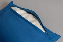 Zirbenholzkissen 30x20cm Bio-Inlett + Bio-Bezug Enzianblau