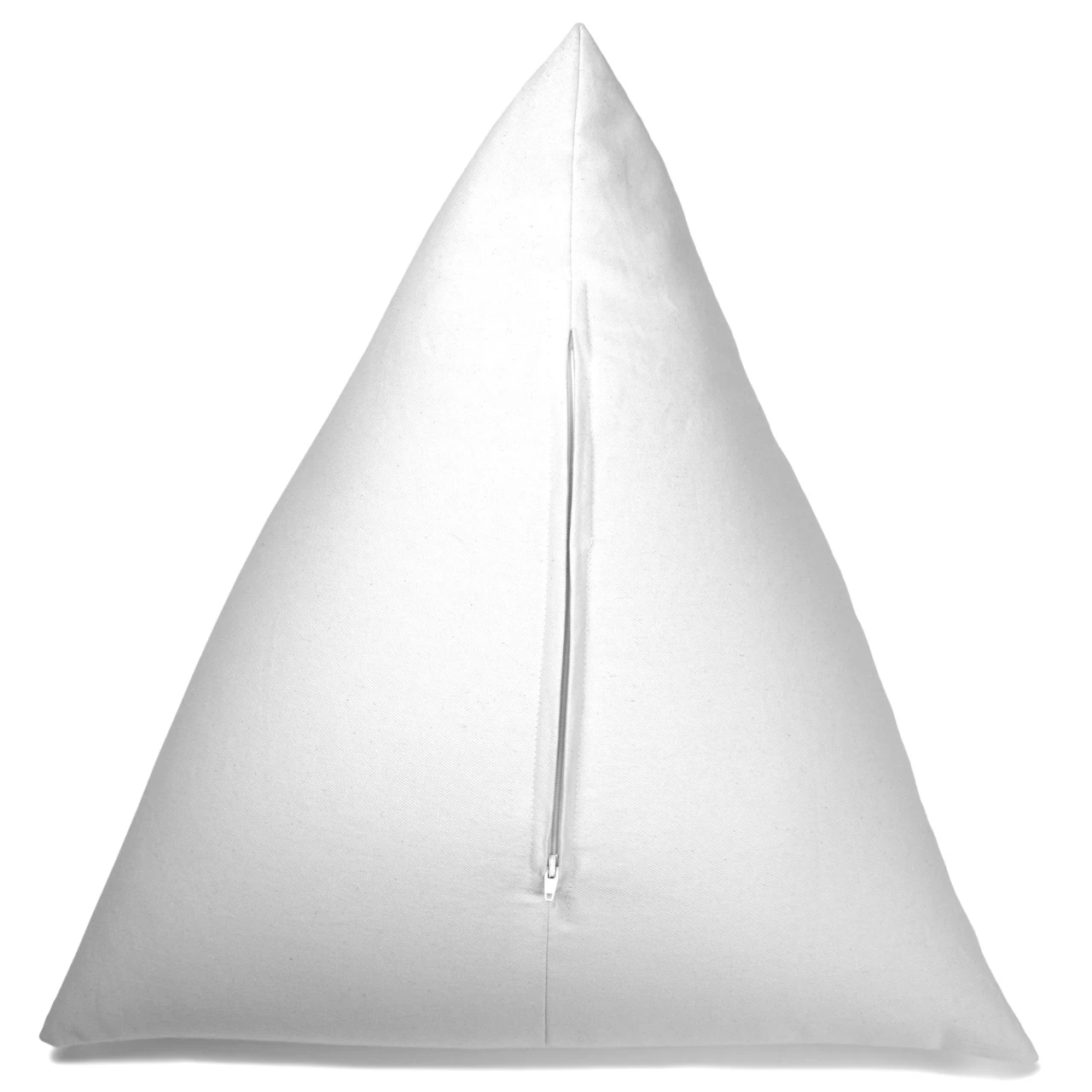 Inlett Dreieckskissen 50x50x50cm, Köper Weiß – Bild 3