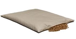Bio-Bio Dinkelspelzkissen 40x40cm Bio-Perkal Natur Direkt Befüllt