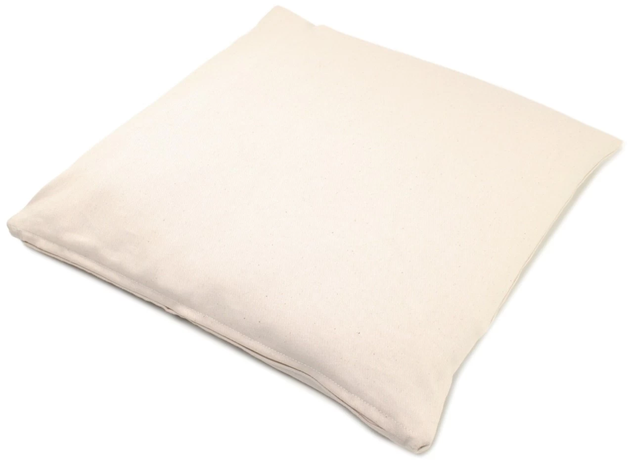Bio Buchweizenkissen 40x40cm - Köper Rohweiß Direkt Befüllt – Bild 3