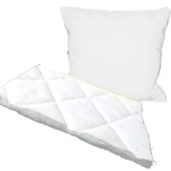 Bio Dinkelspelzkissen 60x60cm Steppware Weiß Direkt Befüllt