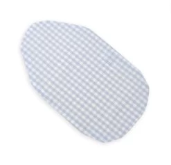 Bio-Wärmflaschenbezug Kompakt - Hellblau-weiß + Flanell Für 0.8 Liter Kinderwärmflaschen