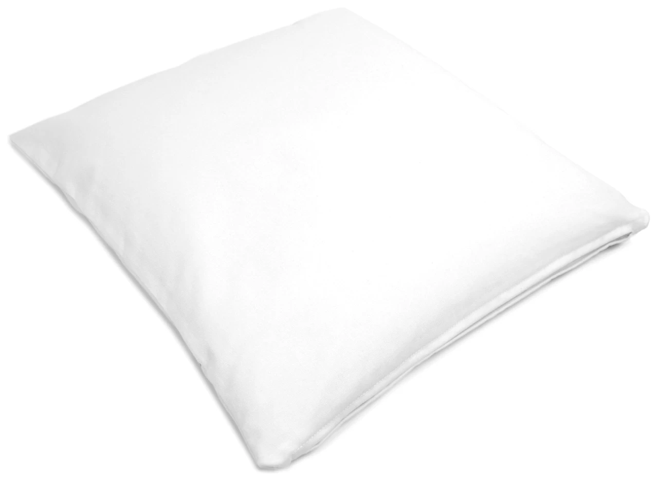 Bio-Dinkelspelzkissen 40x37cm Weiß Direkt Befüllt – Bild 4