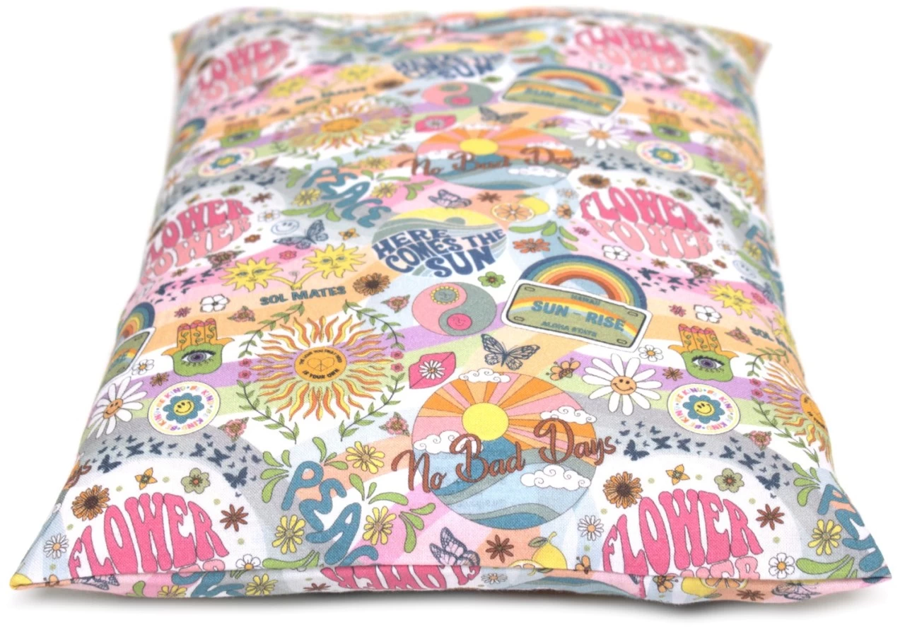 Salbeikissen 30x20 Inlett + Bio-Bezug Flower Power – Bild 4