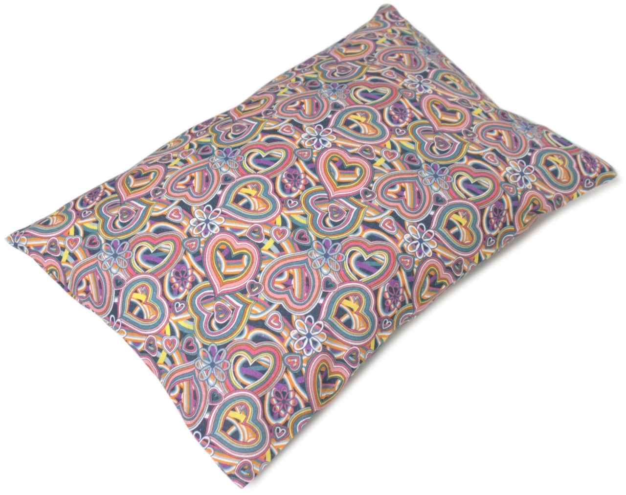 Heublumenkissen 30x20 Inlett + Bio-Bezug Psychedelic Heart – Bild 7