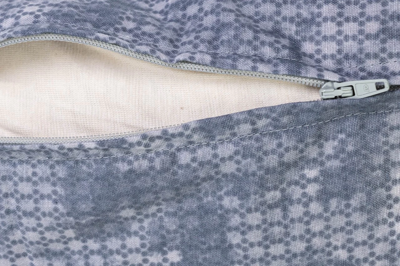 Thymiankissen 30x20 Inlett + Bezug Used-look Grau-blau – Bild 2