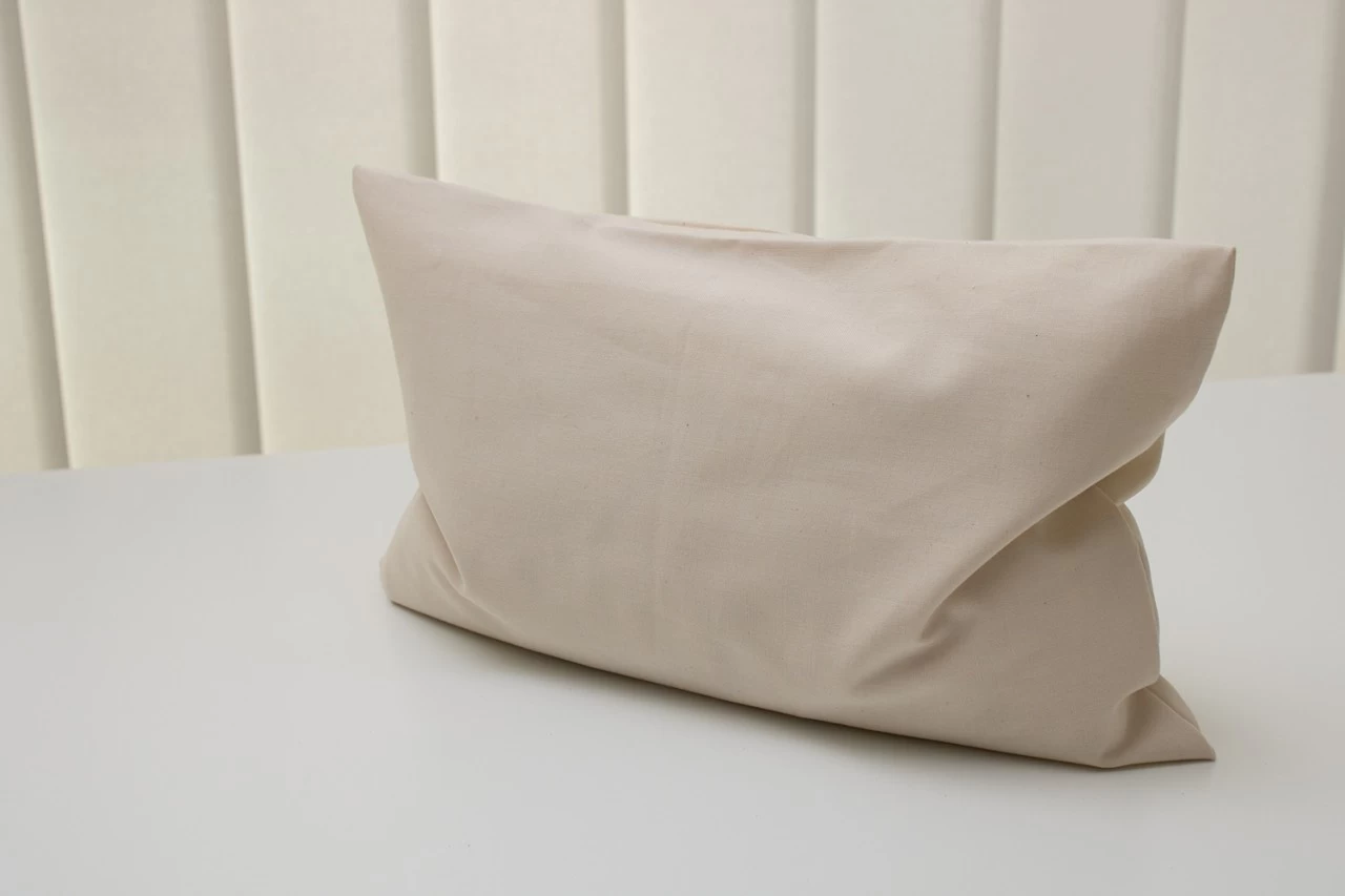 Bio-Eukalyptuskissen 30x20cm Bio-Inlett + Bio-Bezug Natur – Bild 4