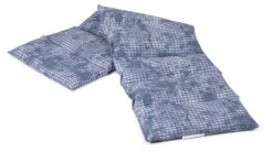 Körnerkissen 8-Kammer 75x20cm, Used-look Grau-blau